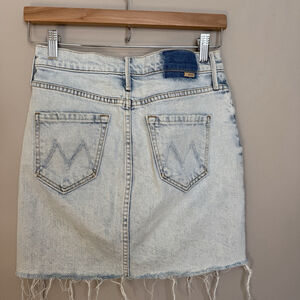 Mother Skirt The Sacred Slit Mini Saved By The Bell Wash Denim Jean Size 25